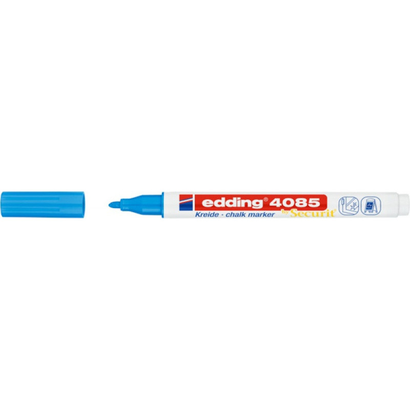Marker kredowy e-4085 EDDING, 1-2 mm, jasnoniebieski