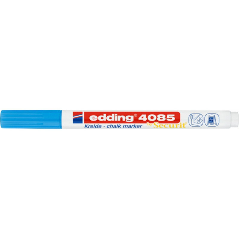 Marker kredowy e-4085 EDDING, 1-2 mm, jasnoniebieski
