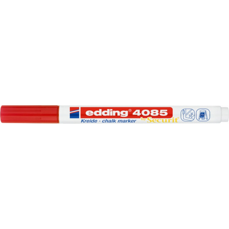 Marker kredowy e-4085 EDDING, 1-2 mm, czerwony