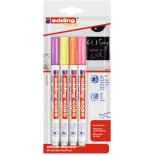 Marker kredowy e-4085 EDDING, 1-2 mm, blister, 4 szt., mix kolorów