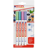 Marker kredowy e-4085 EDDING, 1-2 mm, blister, 4 szt., mix kolorów