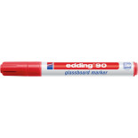 Marker do tablic szklanych e-90 EDDING, 2-3 mm, czerwony