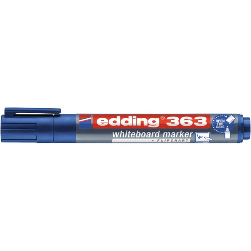Marker do tablic e-363 EDDING, 1-5 mm, niebieski