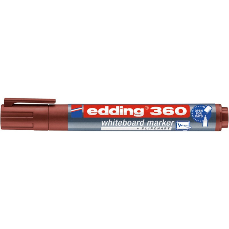 Marker do tablic e-360 EDDING, 1,5-3 mm, brązowy