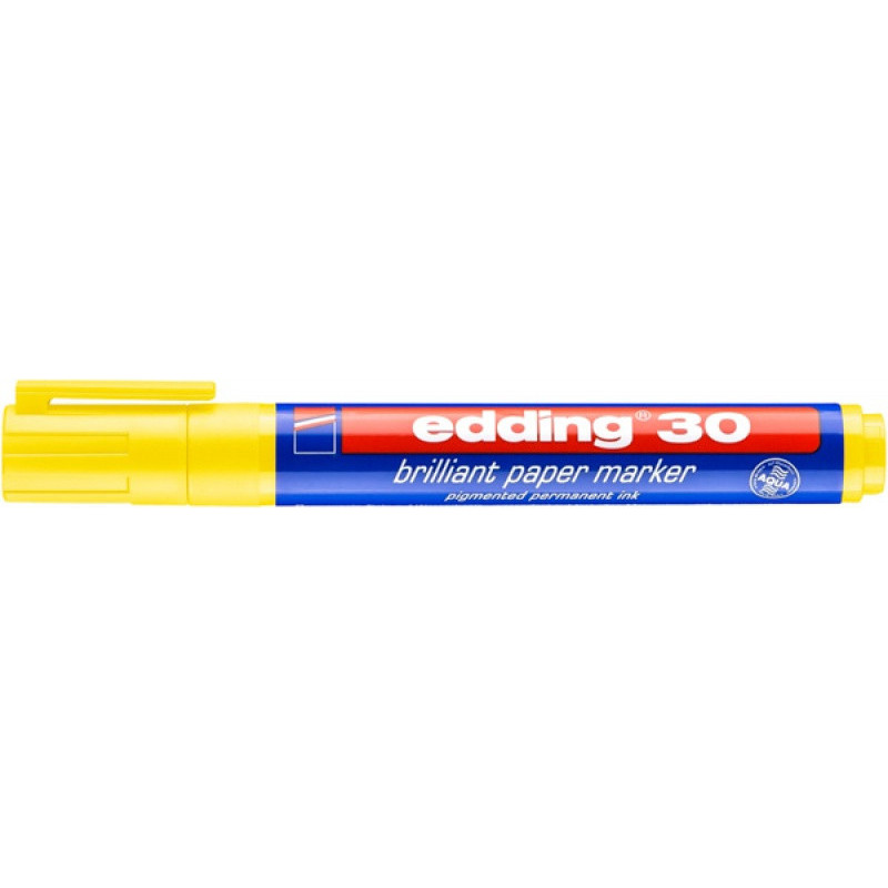 Marker do papieru e-30 EDDING, 1,5-3 mm, żółty