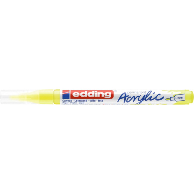 Marker akrylowy e-5300 EDDING, 1-2 mm, żółty neonowy