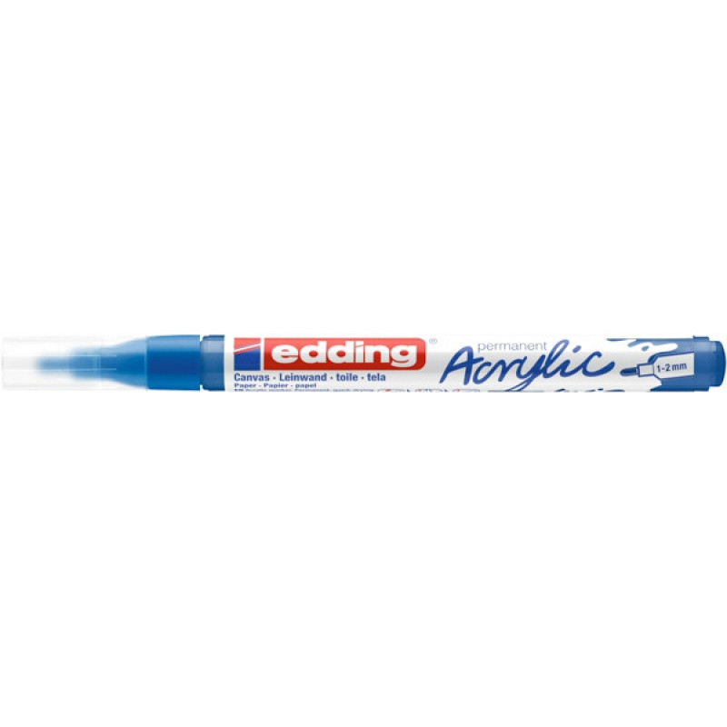 Marker akrylowy e-5300 EDDING, 1-2 mm, matowy błękit gencjanowy