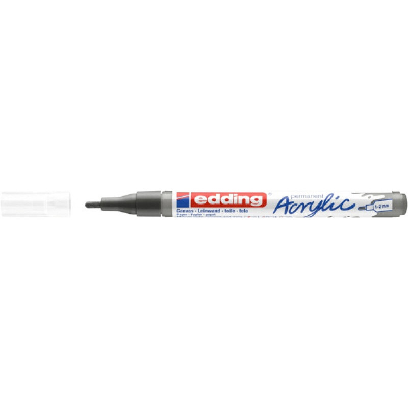 Marker akrylowy e-5300 EDDING, 1-2 mm, matowy antracyt
