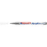 Marker akrylowy e-5300 EDDING, 1-2 mm, matowe srebro