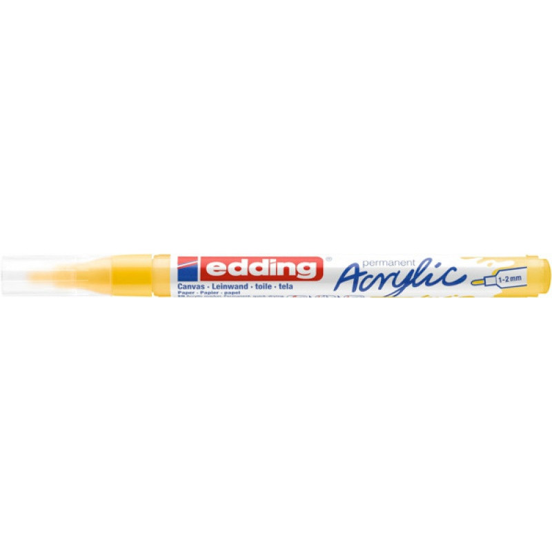 Marker akrylowy e-5300 EDDING, 1-2 mm, matowa żółć