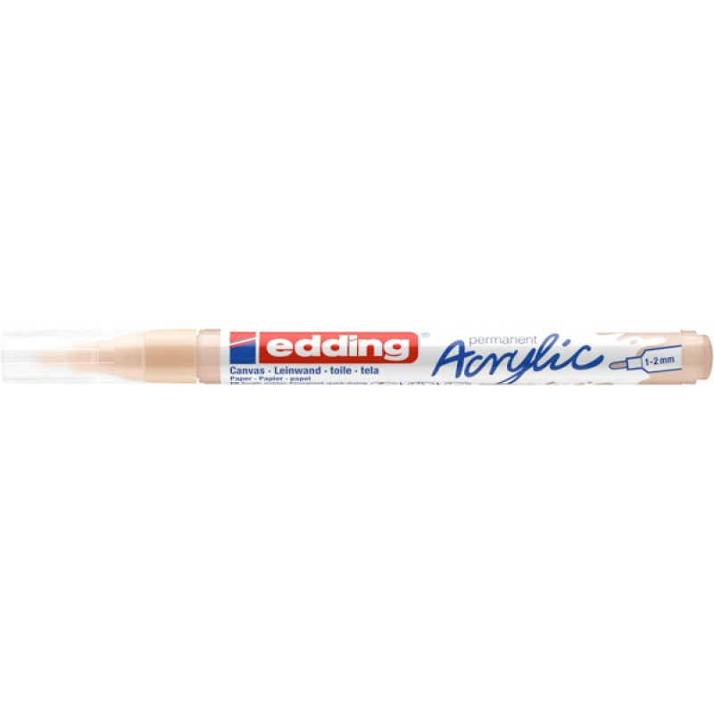 Marker akrylowy e-5300 EDDING, 1-2 mm, koloru cielistego