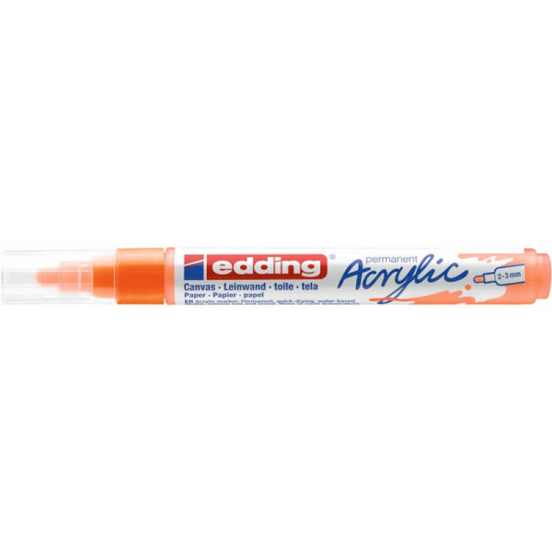 Marker akrylowy e-5100 EDDING, 2-3 mm, pomarańczowy neonowy