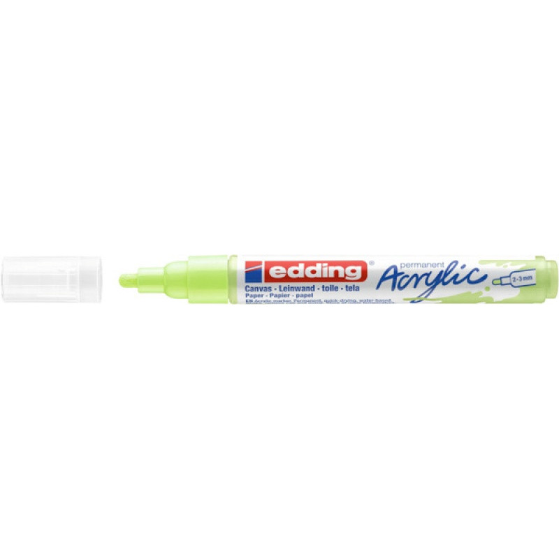 Marker akrylowy e-5100 EDDING, 2-3 mm, pastelowy zielony mat