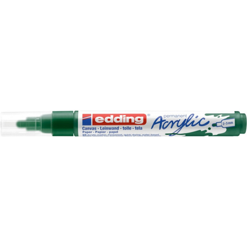 Marker akrylowy e-5100 EDDING, 2-3 mm, matowy zielony mech