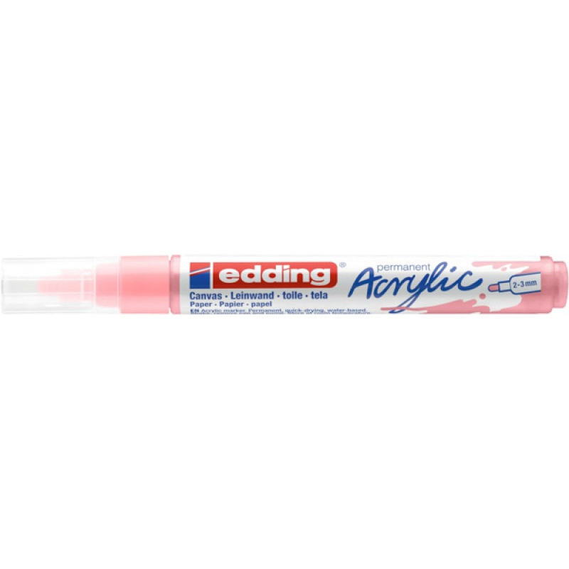 Marker akrylowy e-5100 EDDING, 2-3 mm, matowy fiołkowy róż