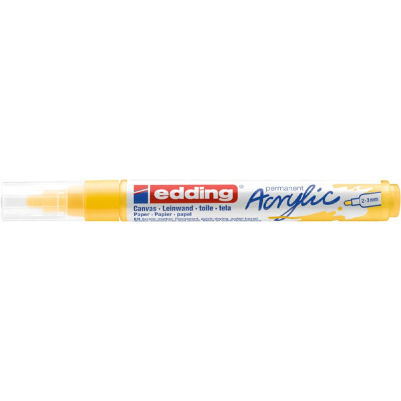Marker akrylowy e-5100 EDDING, 2-3 mm, matowa żółć