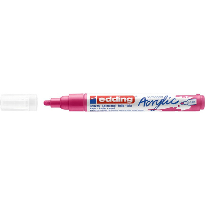 Marker akrylowy e-5100 EDDING, 2-3 mm, matowa telemagenta