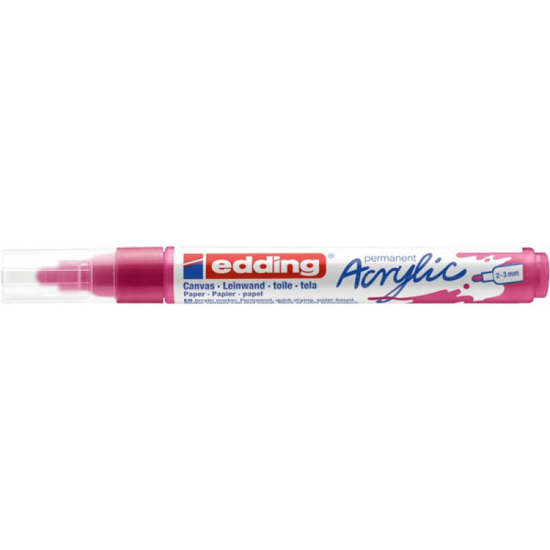 Marker akrylowy e-5100 EDDING, 2-3 mm, matowa telemagenta