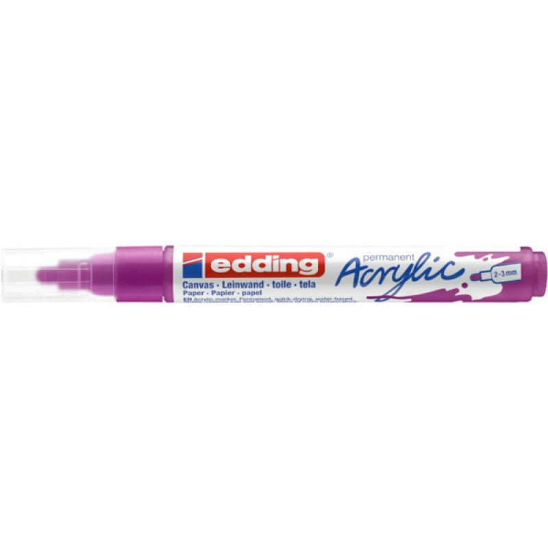 Marker akrylowy e-5100 EDDING, 2-3 mm, matowa jagoda