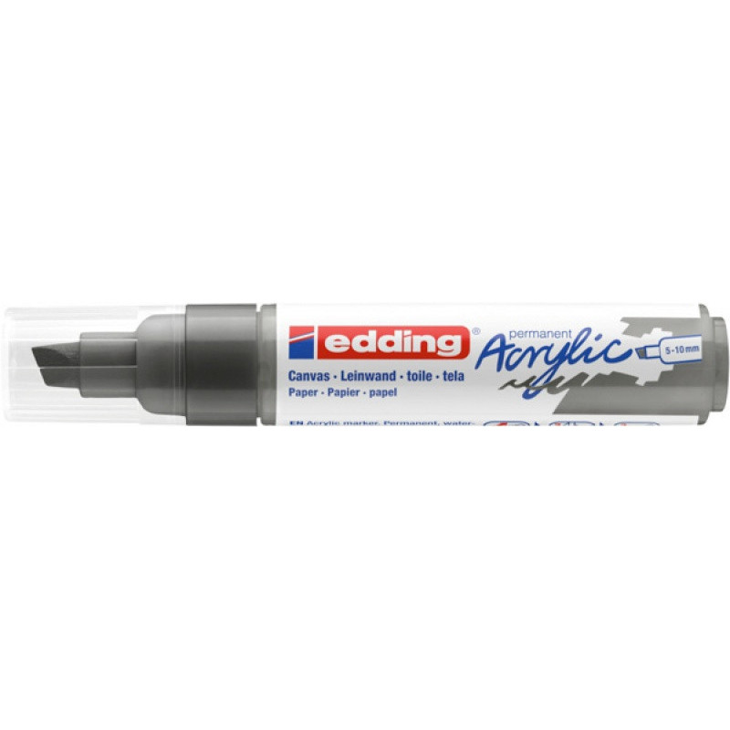 Marker akrylowy e-5000 EDDING, 5-10 mm, matowy antracyt