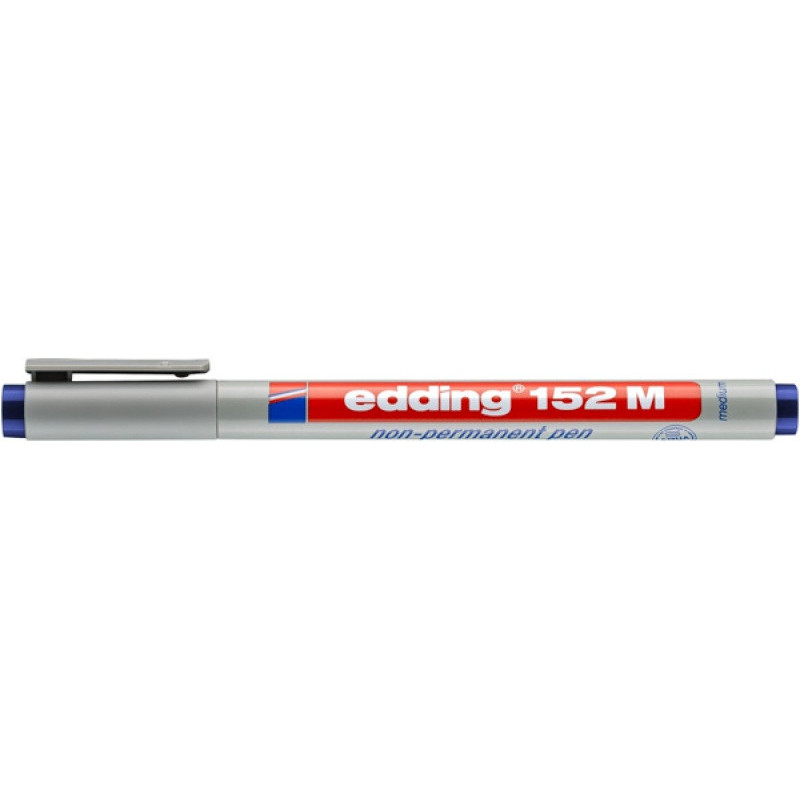 Foliopis zmywalny e-152 M EDDING, 1 mm, niebieski
