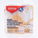 Ręczniki kuchenne celulozowe OFFICE PRODUCTS, 2-warstwowye, 80 listków, 2szt.
