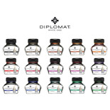 Atrament do piór wiecznych DIPLOMAT, w kałamarzu, 30 ml, czarny