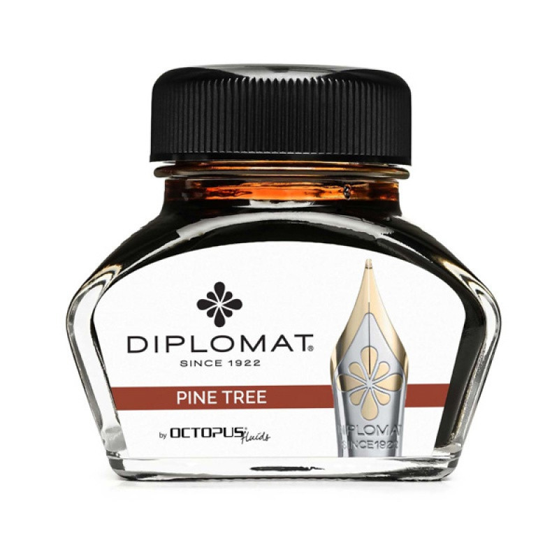 Atrament do piór wiecznych DIPLOMAT, w kałamarzu, 30 ml, brązowy