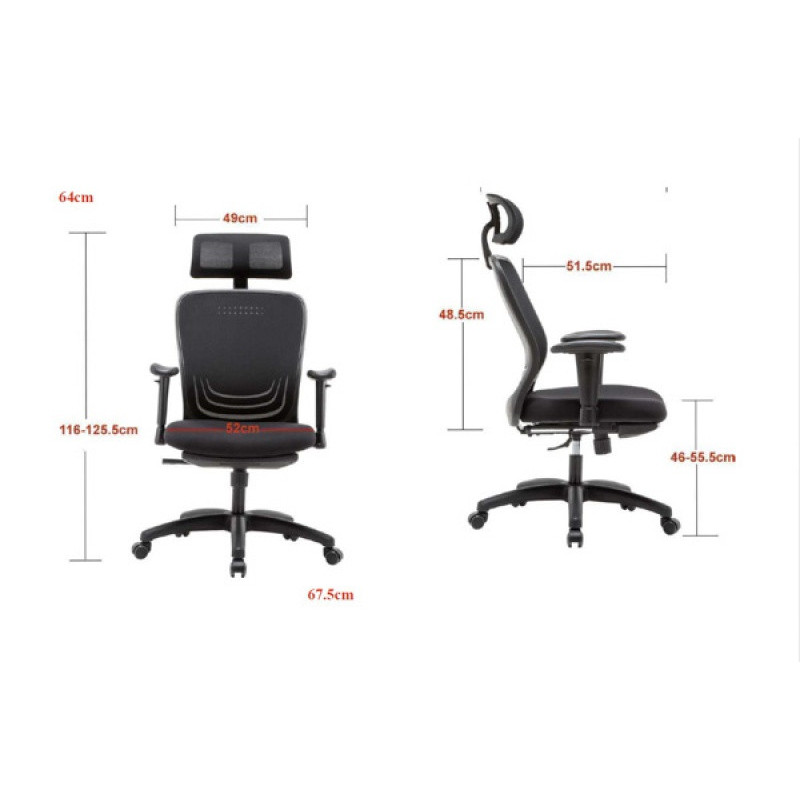 Fotel biurowy OFFICE PRODUCTS Zakynthos, czarny