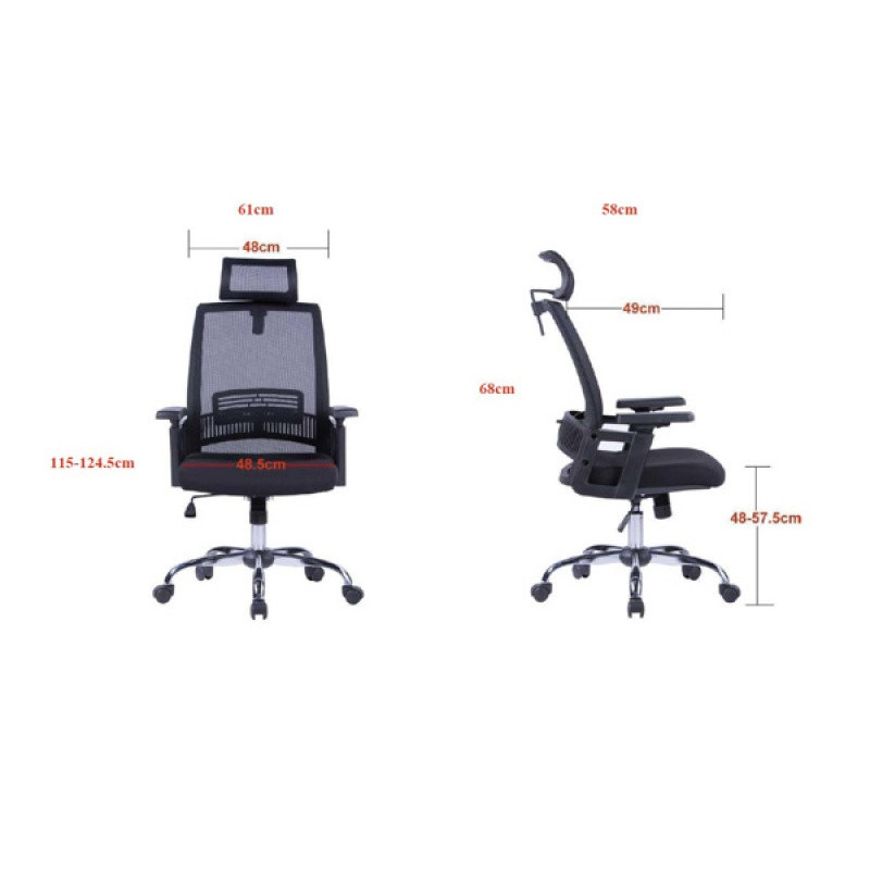 Fotel biurowy OFFICE PRODUCTS Mykonos, czarny