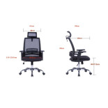 Fotel biurowy OFFICE PRODUCTS Mykonos, czarny