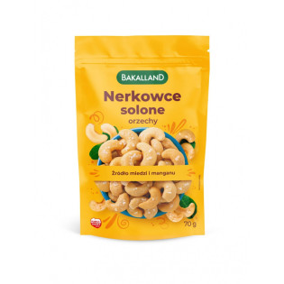 Orzechy nerkowca lekko solone, Bakalland, 70gr