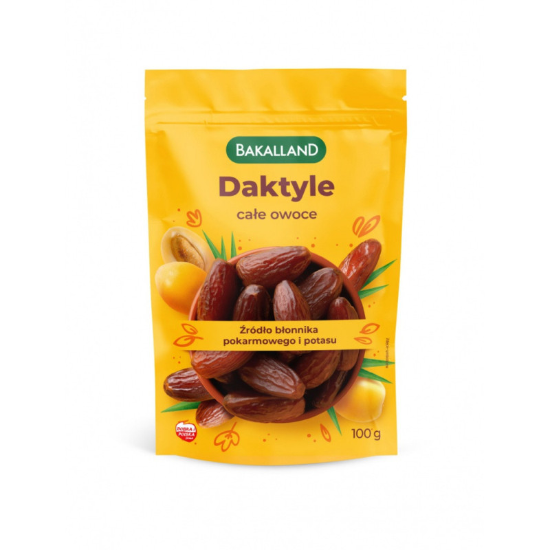 Daktyle całe owoce, Bakalland, 100 g