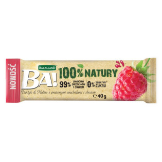 Baton zb. Ba!, daktyle i malina z praż. arach. i zb., Bakalland, 40g