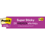 Karteczki samoprzylepne Post-it® Super Sticky, BOOST, 76x76mm, 5x90 kart.