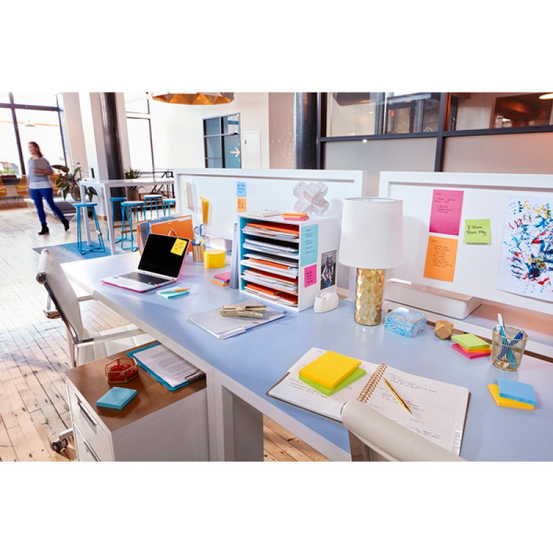 Karteczki samoprzylepne Post-it® Super Sticky, CARNIVAL, 76x127mm, 6x90 kart.