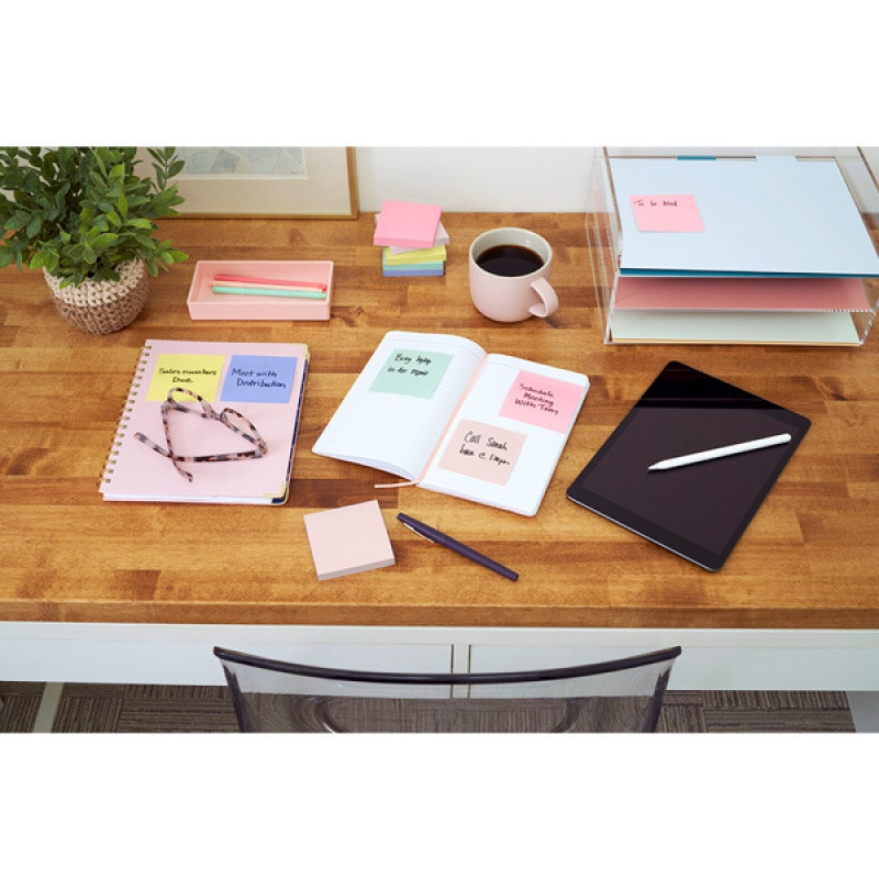 Ekologiczne karteczki samoprzylepne Post-it®, NATURE, pastelowe, 76x76mm, 16x100 kart.