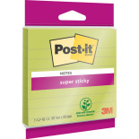 Karteczki samoprzylepne Post-it Super Sticky XL w linię, 101x101mm, 45 kart., zielone