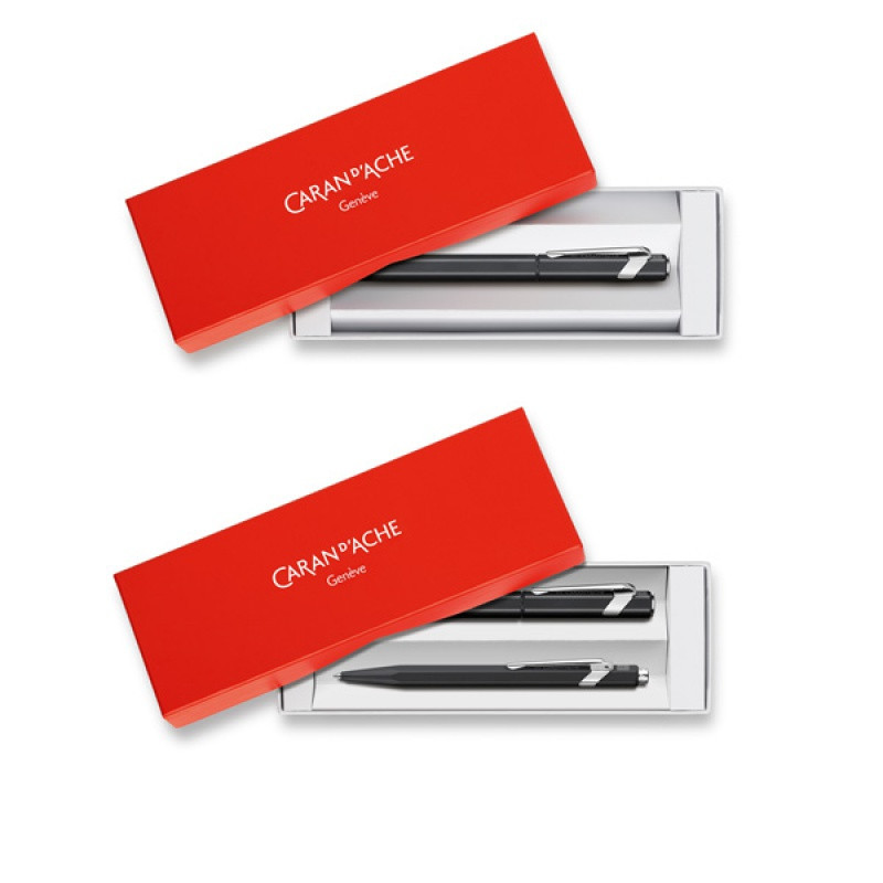 Czerwone pudełko CARAN D'ACHE, na 1-2 szt.