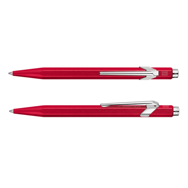 Długopis CARAN D'ACHE 849 Colormat-X, M, czerwony