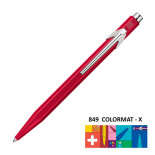 Długopis CARAN D'ACHE 849 Colormat-X, M, czerwony