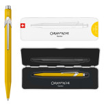 Długopis CARAN D'ACHE 849 Colormat-X, M, w pudełku, żółty