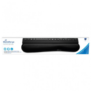 Podkładka pod nadgarstek MEDIARANGE, ergonomiczna, żelowa, czarna