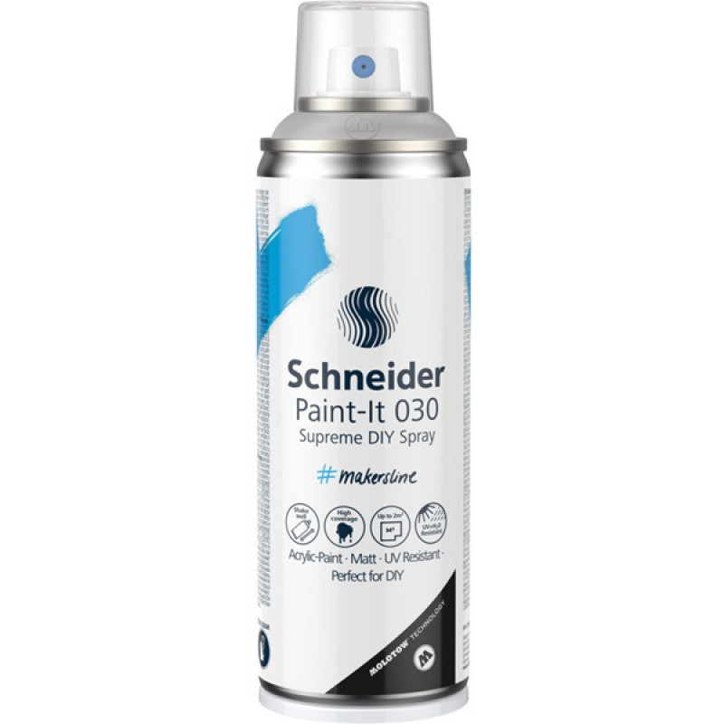 Lakier w sprayu DIY SCHNEIDER Paint-It 030, 200ml, srebrny