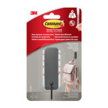 Średni haczyk COMMAND, 1 haczyk + 2 małe paski, czarny