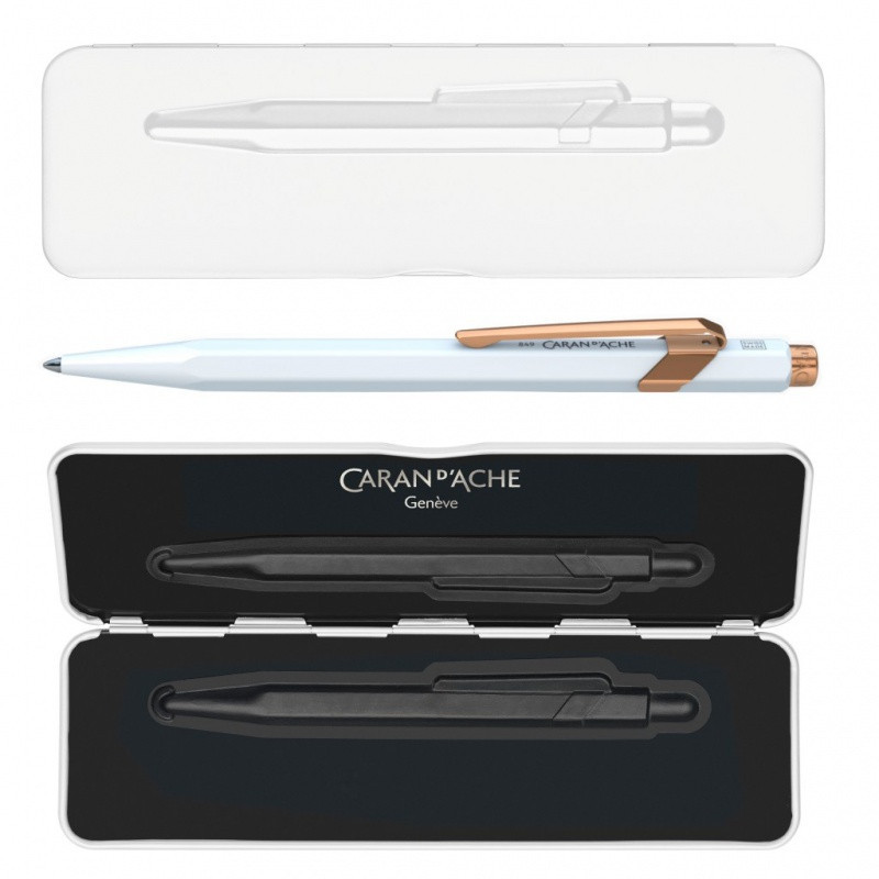 Długopis CARAN D'ACHE 849, biały GT