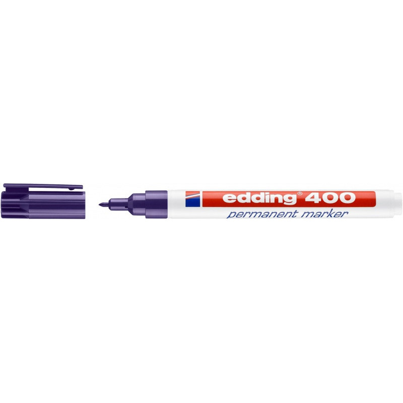 Marker permanentny e-400 EDDING, 1mm, fioletowy