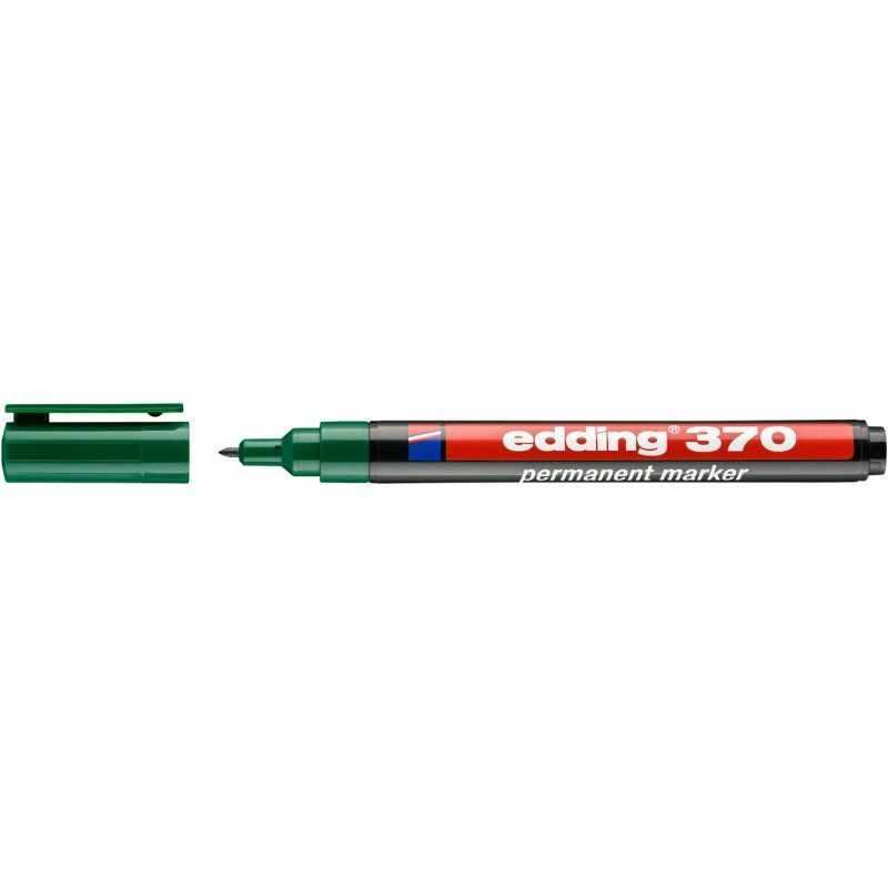 Marker permanentny e-370 EDDING, 1mm, zielony