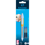 Pióro kulkowe SCHNEIDER Base Ball + 2 cartridge 852, blister, mix kolorów