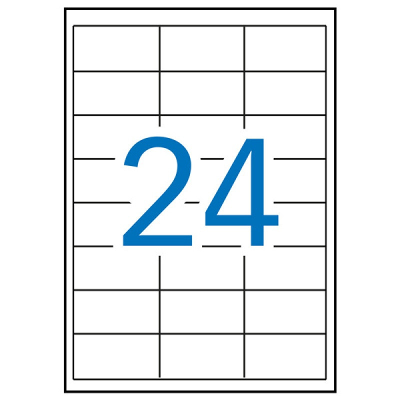 Etykiety uniwersalne APLI, 64,6x33,8mm, prostokątne, białe 100 ark.